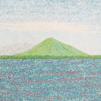 パンケ沼から利尻岳(1984/四六4切)
